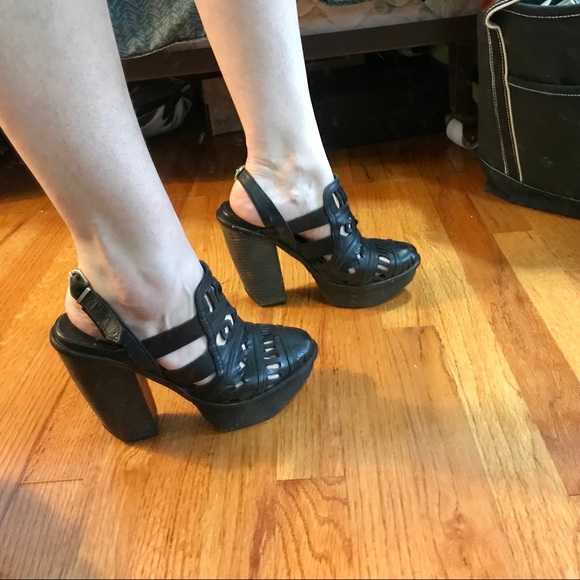 Miista Ori Cut-Out Black Platform Booties - Picture 8 of 8